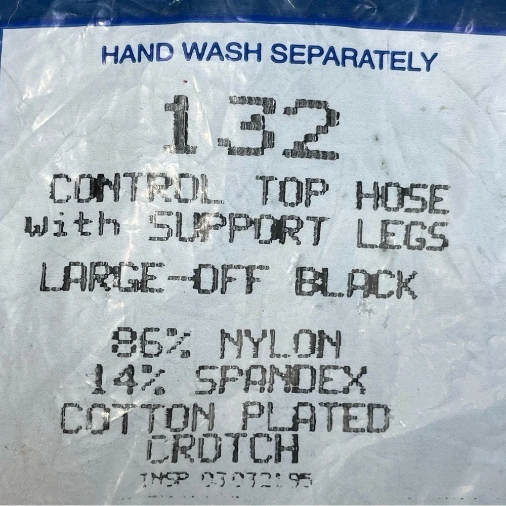 Silkies Nylons‎ Bundle Control Top Support Legs #132 Off Black sz Large Neutral